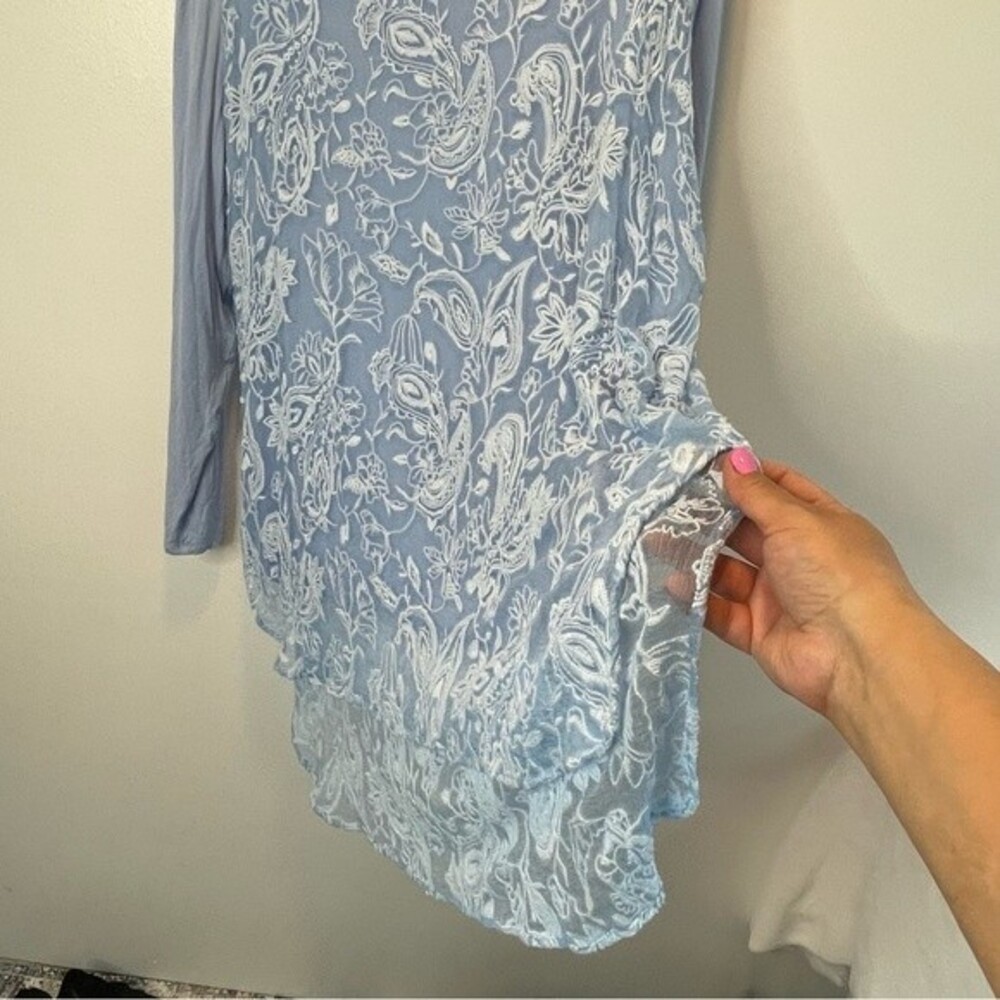 Euc Soft Surroundings Adele Silk Embroidered Tuni… - image 5